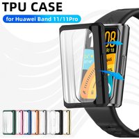 Screen Protector Case for Huawei Band 11/11 Pro Full Coverage Bumper Soft TPU Protective Case Cover Smartwatch Accessories