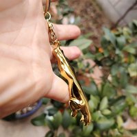 Stainless Steel Leopard Keychain Car Keyring Key Chain Creative For Jaguar XF XJ XE XK S-Type F-Type X-Type F-Pace I-Pace E-Pace