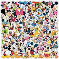 52 Pcs Cute Mickey Mouse Stickers - Adorable Cartoon Decals for Notebook & Scrapbook DIY Embellishment