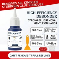 Professional Strong Glue Remover, Fast Adhesive Dissolver for Super Glue Sticker Residue Tape, Safe for Skin & Multi-Surfaces