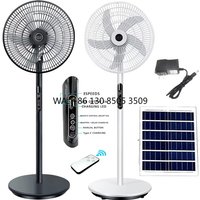 Best-Selling 16-Inch Solar Rechargeable Household Air Cooling Fan with Lithium Battery Long-Lasting Solar Fan
