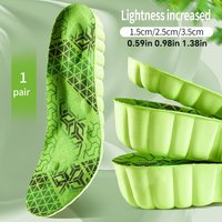 1 Pair Height Increase Shoes Insoles Men Women Soft Comfort Running Sports Insole for Feet 1.5/2.5/3.5cm Growing Shoe Pads