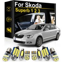 Für Skoda Superb 3 2 1 Combi MK1 MK2 MK3 2001 2012 2014 2016 2017 2018 2021 Zubehör Canbus LED-Beleuchtungsset für den Autoinnenraum