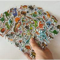 10 Sheets Dinosaur Series Cartoon Stickers For Children Notebook Skateboard DIY Waterproof Cute Sticker Toy Boys Gift