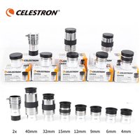 Celestron 1.25" Omni Plossl Eyepiece for Astronomy Telescope 4/6/9/12/15/32/40mm/2X Barlow Lens