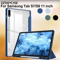Case for Samsung Galaxy Tab S8 11 Inch 2022/S7 11 Inch 2020 - Shockproof Cover with Transparent Hard Shell Back Protective Cover
