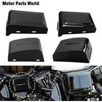 Motorcycle Battery Side Fairing Covers Cap Gloss Black/Matte Black For Harley Dyna Street Bob FXDB Low Rider FXDL FXDF FXDWG FLD