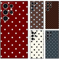 Retro Polka Dots Funda Phone Cover Case for Samsung Galaxy S26 Note 20 Ultra 8 9 10 S20 S10 S9 S23 S24 Plus S21 FE S25 Ultra