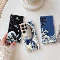 The Great Wave Katsushika Hokusai Clear Case For Samsung Galaxy S26 S25 S24 S23 Ultra S20 S21 FE S22 Plus S26 Ultra Phone Cover