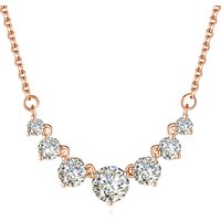 Smiles 7 Stones 2.8ct Mosanites Diamond Women's 925 Sterling Silver Necklaces Luxury Sparkling Fine Jewelry GRA Certificate