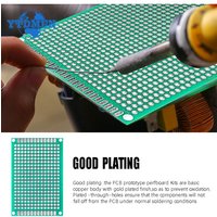 5PCS 2Color Double-Sided PCB Prototype Board Kit 2x8cm/3x7cm/4x6cm/5x7cm/7x9cm Universal Protoboard for DIY Electronic Soldering