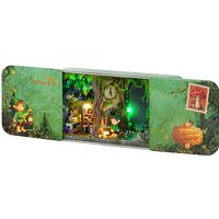 DIY Miniature Doll House Kit Funny Box Dollhouse with LED Light 3D Puzzle Model Handmade Craft Birthday Gift for Home Decor
