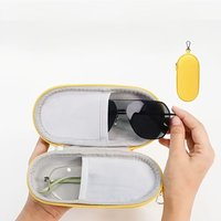 Dual-Grid Desktop Storage Box, Sturdy Hard Shell Organizer, Minimalist Shockproof Tabletop Holder for Small Accessories
