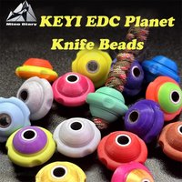 KEYI EDC Planet Knife Beads 3D Printing Plastic Pendant Necklace Pendant EDC Umbrella Rope Braided DIY Accessories