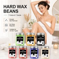 80g/380g Various Scented Hair Removal Wax Beads in Solid Form. Honey Wax for Hair Removal. Hard Wax, Gentle and Non-Irritating.