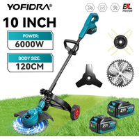 Bürstenloser 10-Zoll-Elektro-Rasenmäher Gras Akku-Trimmer Garten Jäten Elektrowerkzeug für Makita 18 V Batterie Pin