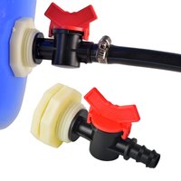 3/4 Inch PVC Rain Barrel Bulkhead Valve Adapter Joints Water Tank Drainage Connectors Garden Irrigation Hose Joint