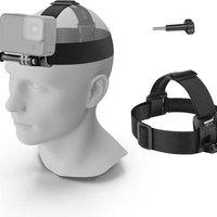 NEEWER Head Strap Mount Compatible with GoPro Hero 13 12 11 10 9 8 Black 7 Silver 7 White, Adjustable Head Mount Action Camera