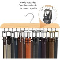 Wooden Belt Rack Women Storage Hangers for Clothes Case Home Wardrobe Accessories Supplly Scarf Organizer Men Tie Belt Hangers