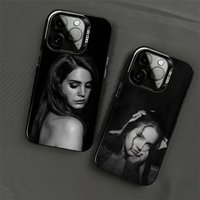 Lana Del Rey Singer Colored Silver frosted For iPhone Phone Case 17 16 15 14 13 12 11 Pro Max XR Plus Shockproof
