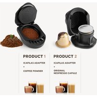 Coffee Capsule Adapter Refill Reusable for Dolce Gusto Coffee Capsule Convert Compatible for Genio S Piccolo XS Machine iCafilas