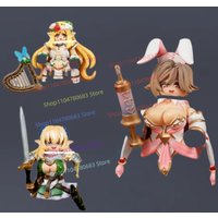 MOC Building Blocks, Cute Blonde Girl Mini Assembled Armor Figure, Decorative Collectible Toy, Holiday Gift for Boys