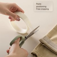 1 Roll of Convenient Seamless Hem Tape, 10 meter, Double-Sided Adhesive Fabric Hem Tape - White, No-Iron for Pants and Clothes