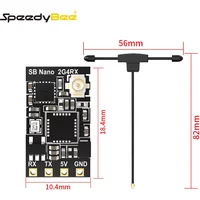 SpeedyBee Nano Dual Band 2.4GHz/915MHz ELRS Receiver IPEX1 Plug Long Range Low Latency for FPV Drone RC Model