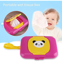 Reise-Feuchttücherbox Tragbarer Feuchttücherspender für Babys Wiederverwendbare Feuchttücherbox für Kinderwagen