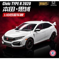 1:18 Civic Type R alloy car model sliding function multiple openable doors luxury stylish desktop ornament for collection