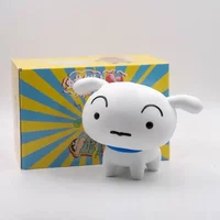Crayon Shin-chan Nohara Shiro Anime Figure Cartoon Animation Model Cute Children Doll Kawaii Doll Desktop Decoration Gift