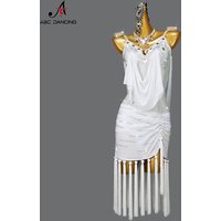 Woman Dress Party Clothes Girls Latin Dance Outfit 2026 Evening Long Costume Sexy Fringed Skirt Stage Competition Prom Line Suit