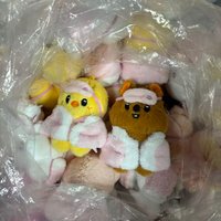 +SKZOO Stray Kids Keychain Plush Toy Pajamas Eye Mask Keychain Decorative Animal Mini Companion Doll backpack pendant kid's gift