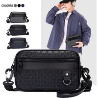 Men's Business Crossbody Bag – Soft PU Leather Shoulder Bag with Adjustable Strap for Work & Travel