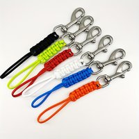 Scubas Diving 316 Swival Bolts snap clip Marine Grade Steel snap clip Clip with Braided Rope Lanyard Anti lost Safety Rope