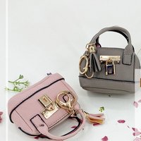 Mini Handbag Coin Purse With KeyChain Mini Luxury Headphone Bag Leather Coin Bag Small Leather Mini Handbag Keychain Women/Lady