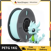 NextShapes PETG 3D Printing Filament Set - 1.75mm High Transparency White Tolerance ±0.02mm Suitable for DIY Gift Printing