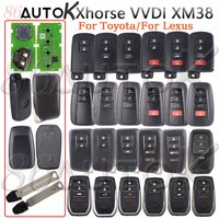 Xhorse VVDI XM38 Car Key Auto Remote Smart Key Generate By Plus Max VVDI2 Key Tool For Toyota For Lexus XSTO01EN 8A 4D 4A Chip