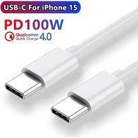 Type C To Type C Cable 100W PD Fast Charging For iPhone 15 Pro Max Huawei Mate 60 Xiaomi Samsung USB C to USB C Charger Cable 3m