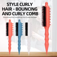 Hair Comb Portable Salon Folding Comb Bristle Travel Curl Women Men Hairstyle ABS Mixed Color