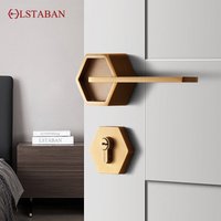 Interior Silent Security Door Lock Zinc Alloy Door Handle Locks Home High Quality Deadbolt Lock Furniture Hardware Accessories