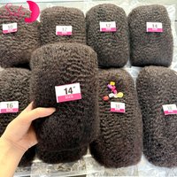 30 or 50g/Pack 10-18Inch 4C Afro Kinky Bulk Human Hair Extensions No Weft Brazilian Remy Bulk for Locs Micro Twist Braiding Hair image 4