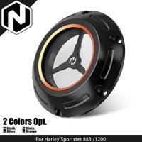 NICECNC For Harley Sportster 883 /1200 Clear Derby Cover Clutch Cover Iron 883 XL883N Iron 1200 XL1200NS Forty-Eight XL1200X