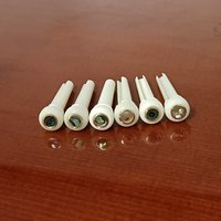 6 Pcs Acoustic Guitar Bridge Pin Guitar Strings Nail Solid Pure Bone With Guitar Bridge Pin Puller
