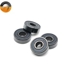4PC 608 2RS 8x22x7 mm Inline Roller Skate Wheel Bearing 608 RS Anti Rust Skateboard ABEC-11 Ball Bearings 608RS BLACK Sealed