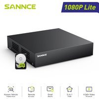 SANNCE H.265+1080P 8 CH 5-in-1 Digital Video Recorder CVBS/AHD/TVI/CVI/IP Security Protection System for Analog camera
