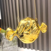 Golden Evening bag Purses and handbag luxury Designer shoulder bags funny shape Party Wedding Acrylic small Clutch purse