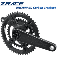 ZRACE UNCHAINED Crankset Carbon Fiber Lightweight Modular Structure Suitable for ROAD Gravel