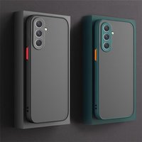 Luxury Matte Samung A15 A05 A05s Case Silicone Edge Hard PC Matte Back Cover For Samsung Galaxy A54 A34 5G Camera Protect Fundas