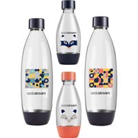 Zestaw 4 butelek do saturatora SODASTREAM fuse do zmywarki 2x1L 2x0,5L